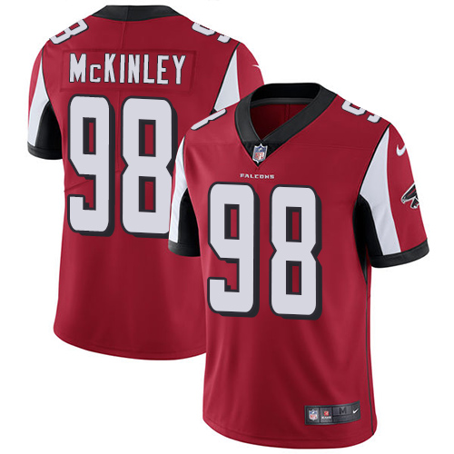 Nike Falcons #98 Takkarist McKinley Red Team Color Men's Stitched NFL Vapor Untouchable Limited Jersey - Click Image to Close